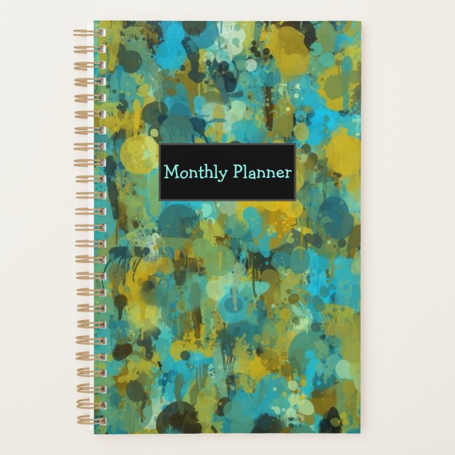 Paint Splatter Monthly Planner (Front)