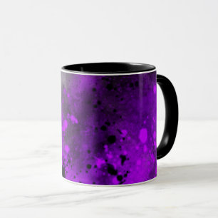 Paint Splatter Neon purple Mug