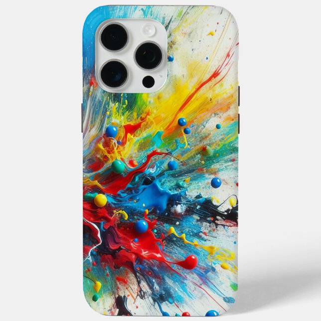 Paint Splatter Phone Cover (Back)