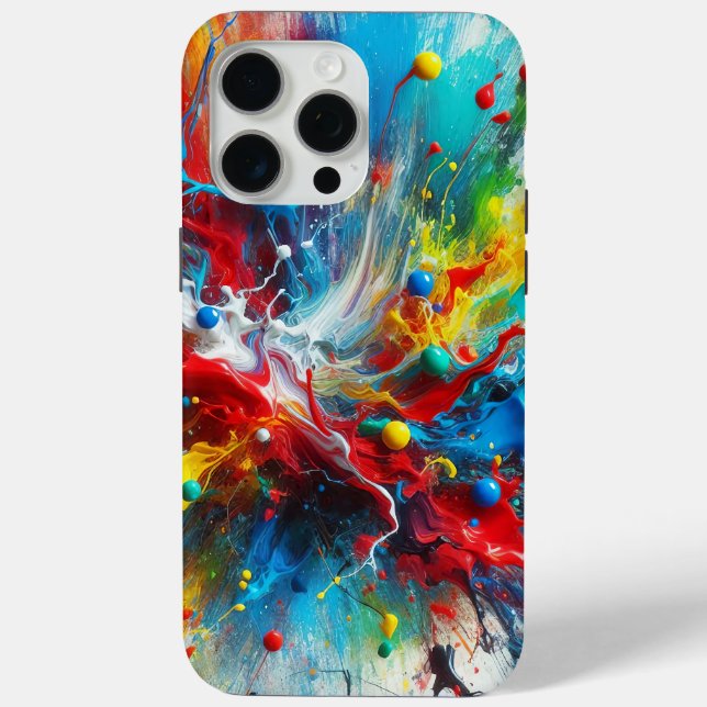 Paint Splatter Phone Cover (Back)