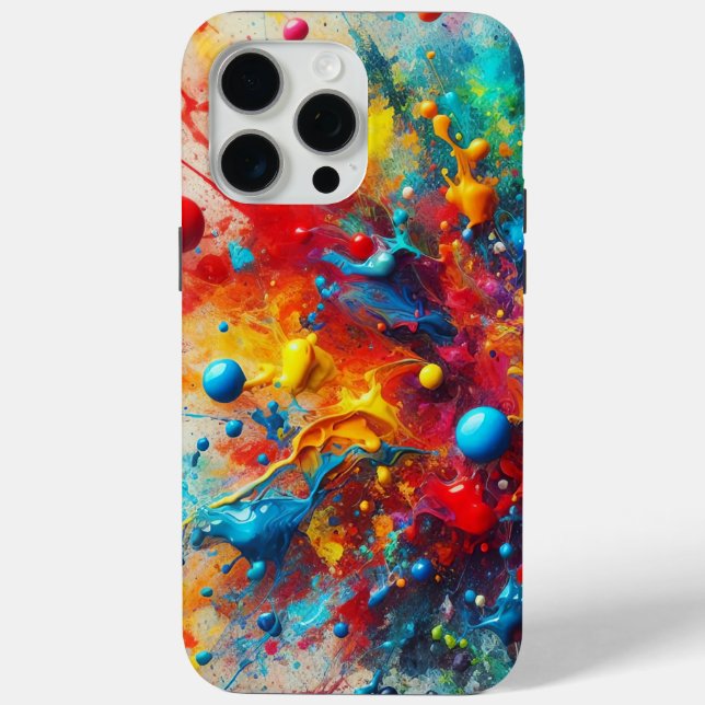 Paint Splatter Phone Cover (Back)