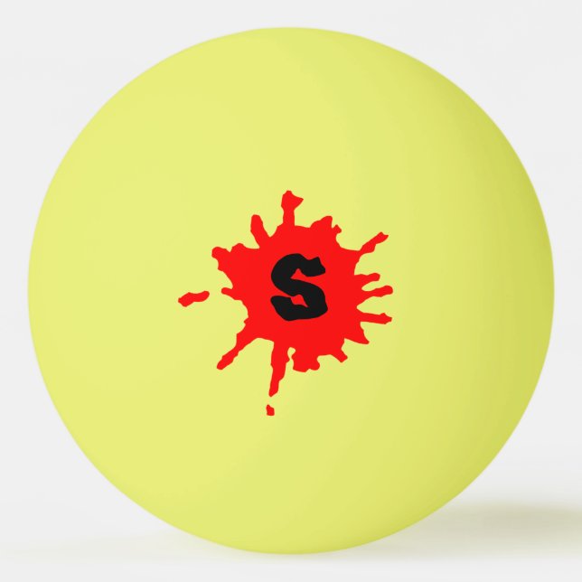 Paint Splatter Ping Pong Ball (Front)
