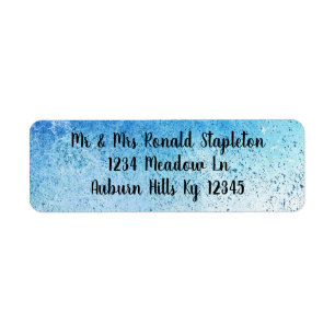 Paint Splatter Return Address Label