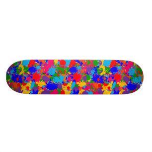 Paint Splatter Skateboard