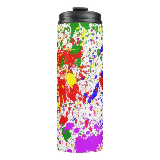 Paint Splatter Thermal Tumbler (Front)
