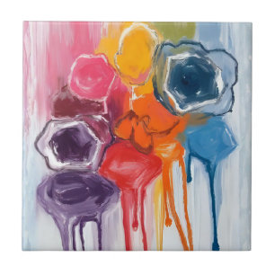 Paint Splatter   Watercolor Artist Painting Ceramic Tile