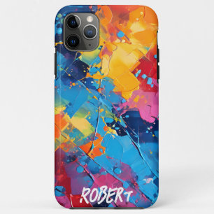 Paint Splatters Abstract Art iPhone 11 Pro Max Case