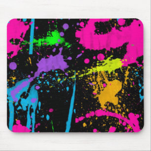 Paint Splatters Mouse Pad