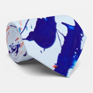 Paint Splatters Red Tie