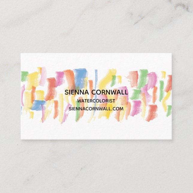 Paint Stained Business Card (Front)