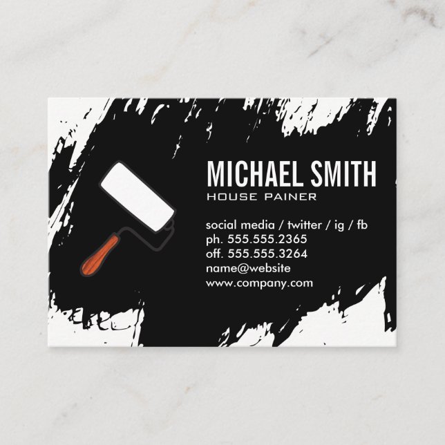 Paint Stokes Business Card (Front)