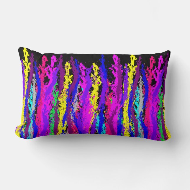 Paint Strands Lumbar Cushion (Front)
