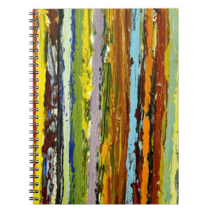 Paint Streak Abstract Notebook