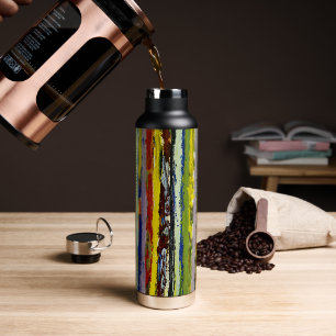 Paint Streak Abstract Water Bottle