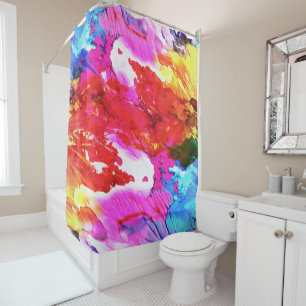 Paint streams Shower Curtain