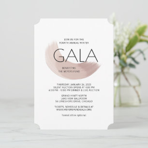 Paint Swash Modern Gala Invitation
