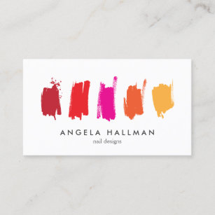 Paint Swatches Red/Orange Business Card