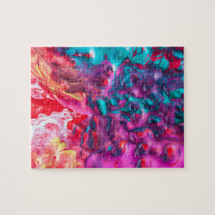 Paint swirl art 110 piece puzzle