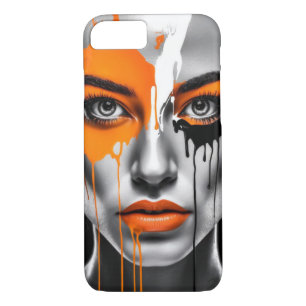 paint technique Style of Woman's Face iPhone 8/7 Case