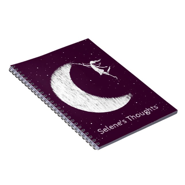 Paint The Moon Purple Notebook (Right Side)