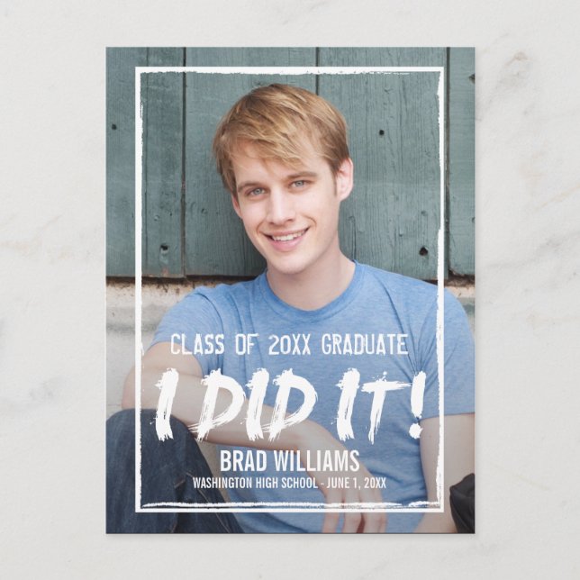 Paint The Town Graduation Announcement (Front)