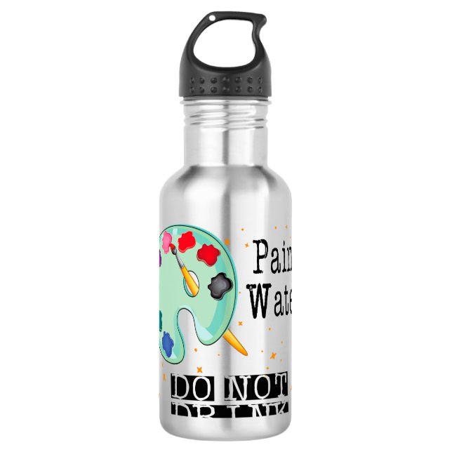 Paint Water Do Not Drink 710 Ml Water Bottle (Front)