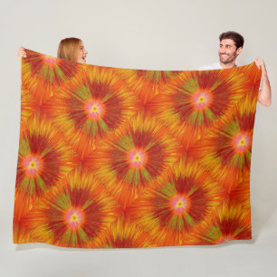 Paint Wave Wildflower 1 Fleece Blanket