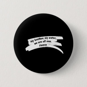 Paint Wipe Peace Message 6 Cm Round Badge