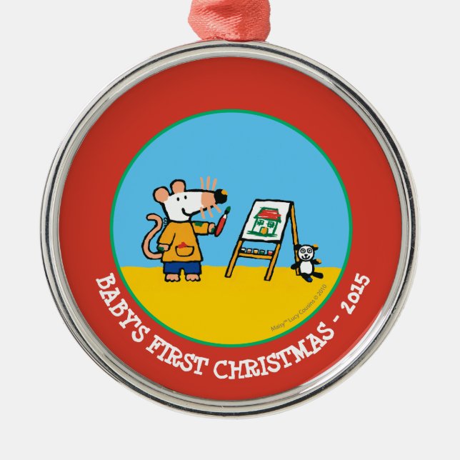 Paint with Maisy! Metal Ornament (Front)