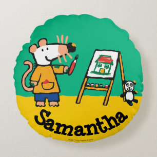 Paint with Maisy! Round Cushion