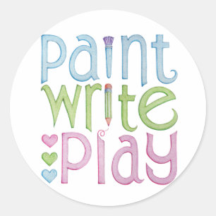Paint Write Play Sticker