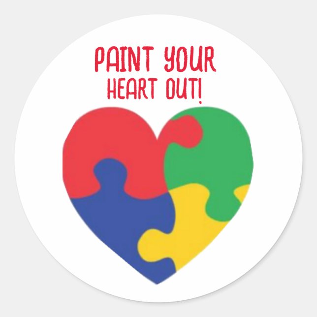 Paint Your Heart Out! Stickers (Front)