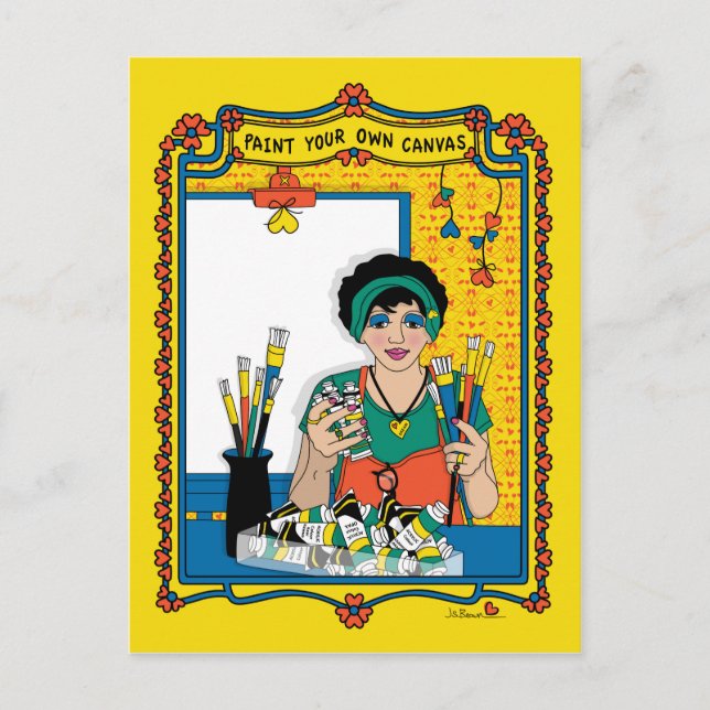 Paint Your Own Canvas_B_ Postcard (Front)