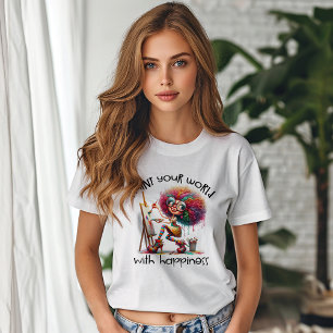 Paint Your World With Happiness Positivity T-Shirt