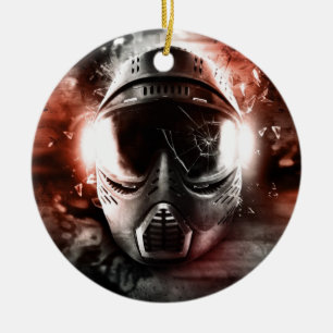 Paintball Action Mask M-2 Ceramic Ornament