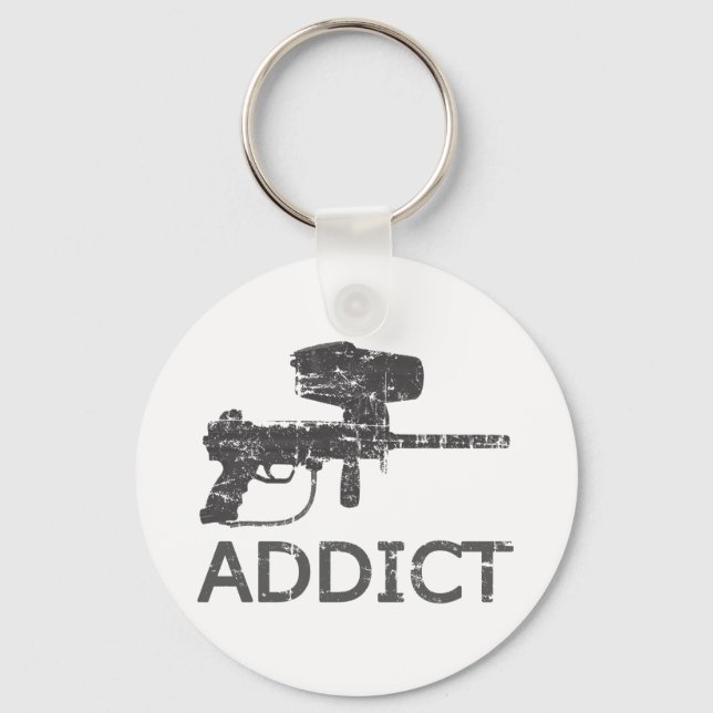 Paintball Addict Key Ring (Front)
