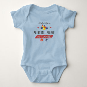 Paintball Baby Name Player in Training Paintball Bodysuit