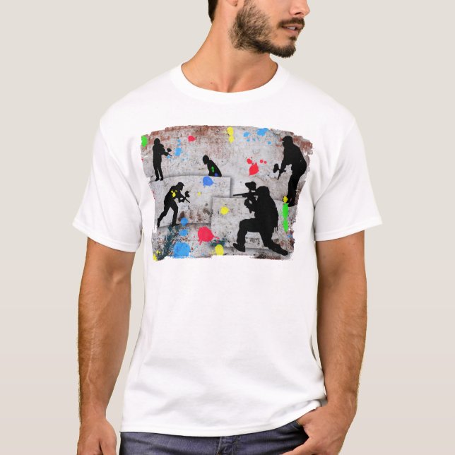 Paintball Battle T-Shirt (Front)