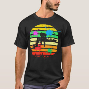 Paintball Battlefield Cleaner Retro Splat T-Shirt