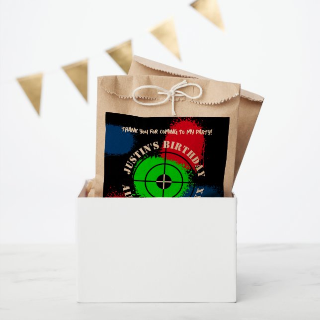 Paintball Birthday party favour bags for treats (Party)
