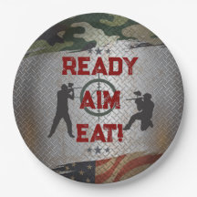 Paintball Birthday Party Military Camo USA