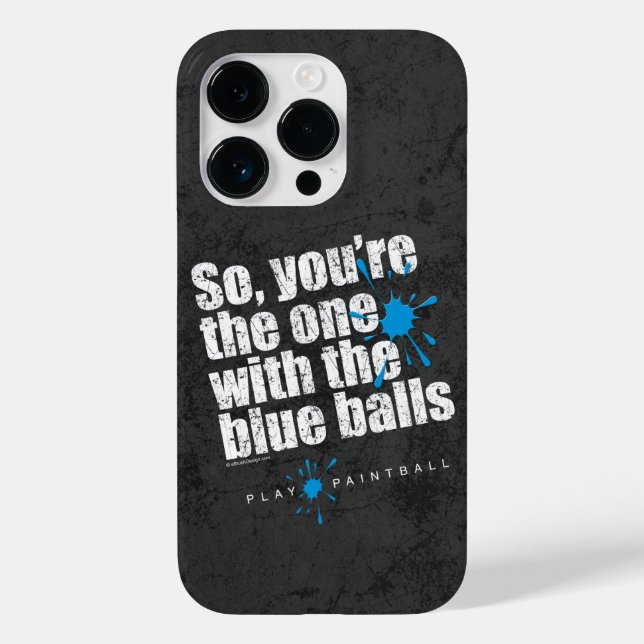 Paintball Blue Balls Case-Mate iPhone Case (Back)