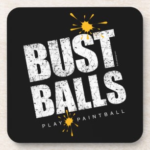 Paintball Bust Balls Coaster