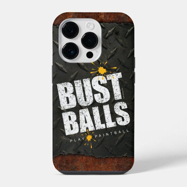 Paintball Bust Balls iPhone Case (Back)