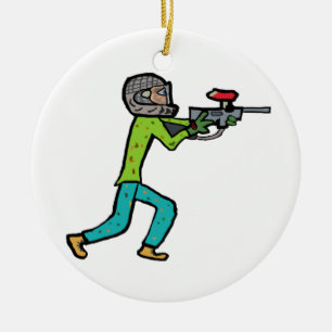 Paintball Ceramic Ornament