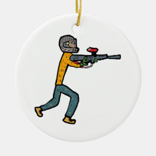 Paintball Ceramic Ornament