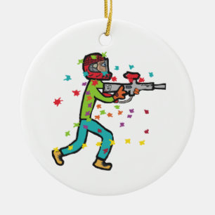 Paintball Ceramic Ornament