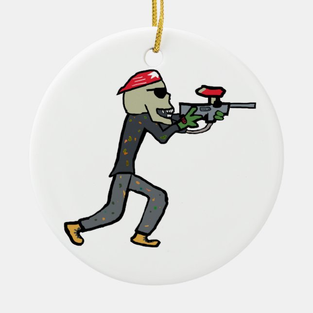 Paintball Ceramic Ornament (Front)