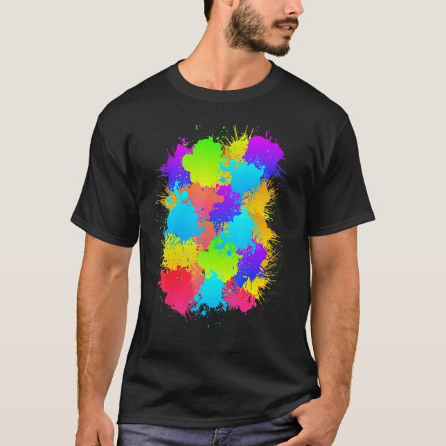 Paintball Colourful Markirer Marked Paintballer 1 T-Shirt (Front)