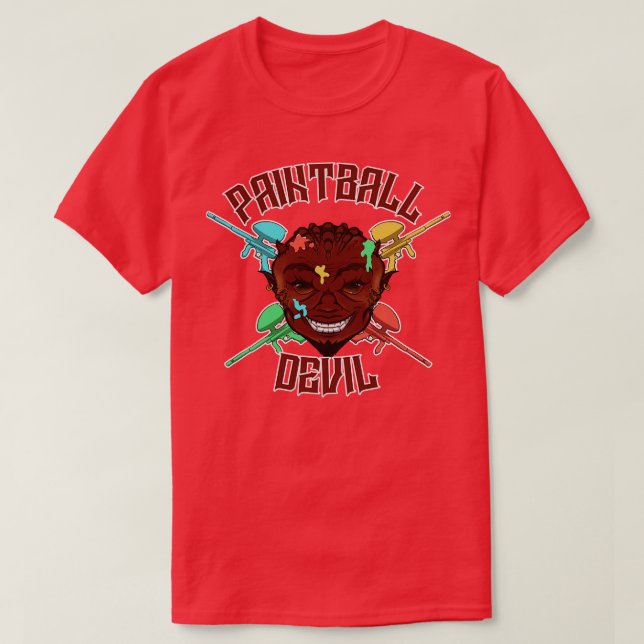 Paintball Devil T-Shirt (Design Front)